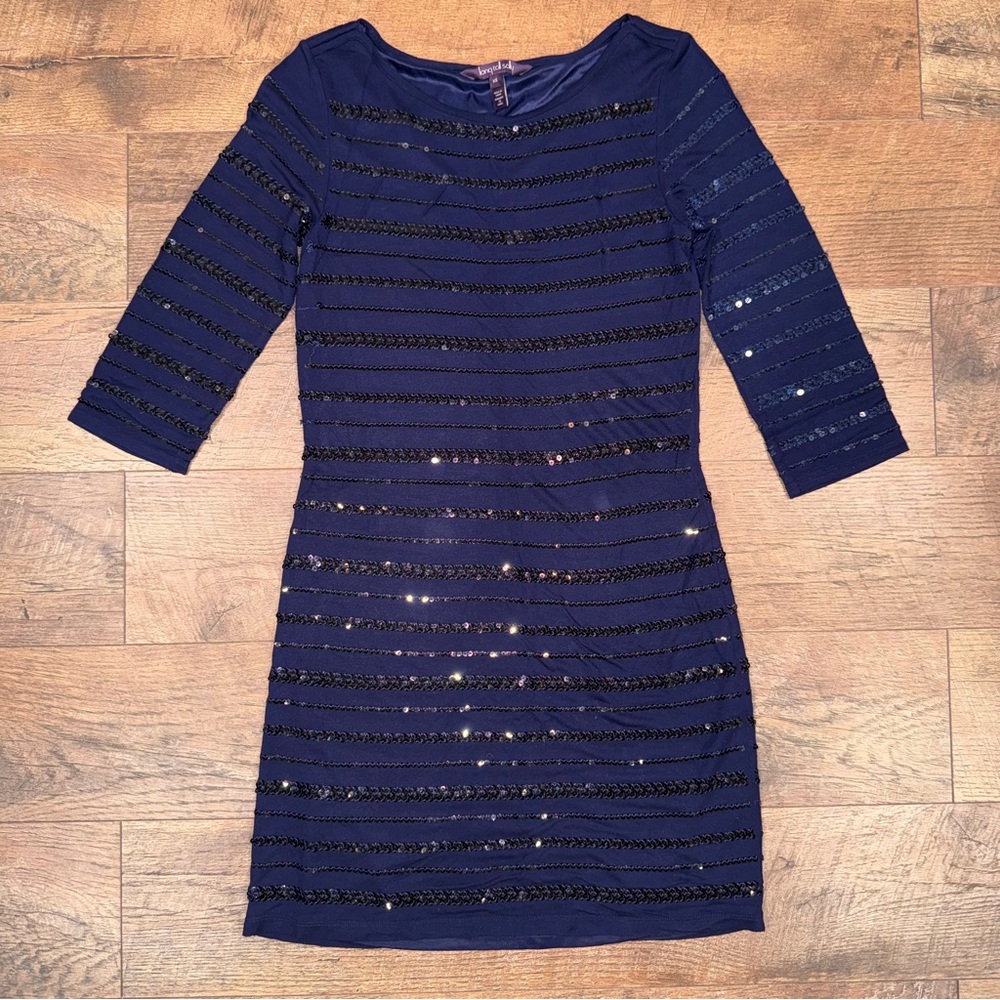 Long Tall Sally Navy Sequin Dress